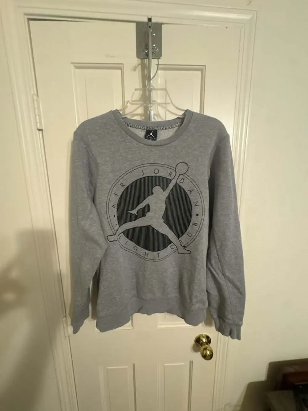 Jordan Air Jordan Flight Club Gray Crewneck Sweatshirt